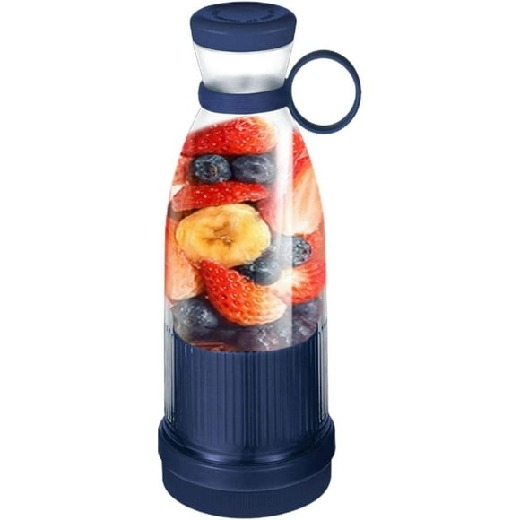 1pcs(Blue)Portable Blender, Mini Fresh Juice Blender, USB Rechargeable, Portable Blender Bottle, Personal Blender for Travel, Kitchen and Camping