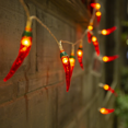 thumbnail image 2 of 80 Red Chilli Pepper Battery Operated LED Fairy Lights, 2 of 4