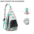 thumbnail image 4 of Vintage Elephant Sling Backpack - Retro Tribal Pattern Shoulder Bag with Layered Storage, Fashionable Pack for Students & Office Workers, 4 of 4