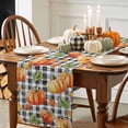 thumbnail image 3 of Thanksgiving Pumpkin Table Runner, Autumn Thanksgiving Kitchen Dining Table Decoration for Home Party Decor 13x108 Inches, 3 of 9