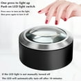 thumbnail image 4 of Nilvkv Magnifier Glass Five Times Cylinder Three Led Lights Optical White Glass Lenses Elderly Reading with 2 Cr2016 Model Batteries, 4 of 6