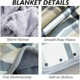 thumbnail image 4 of Meilimei Warm Blanket Wearable Plaid Shawl Blanket, 55"x39" Flannel Blankets Soft Plush Fluffy Cozy Throws for Bed Sofa Office, 4 of 6