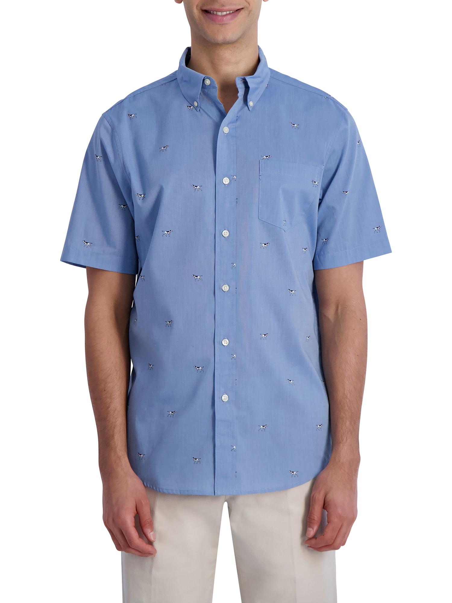 Chaps Men's Easy Care Sustainable ShortSleeve Button Down ShirtSize