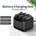 thumbnail image 6 of Battery Charging Hub Charging 3 Batteries Action Camera Accessories with Charging Indicator Light Charging Station for DJI OSMO Action 4/3 Cameras, 6 of 8