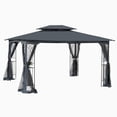 thumbnail image 2 of 13 x 10FT Outdoor Patio Gazebo Canopy Tent with Ventilated Double Roof and Mosquito Netting, Heavy Duty Outside Sunshade for Lawn, Garden, Backyard and Deck, 2 of 10