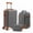 Gray/14.17 x 8.66 x 22.83 inch, variant on Alvantor 3-Piece Hardside Expandable Luggage Set with Backpack, Toiletry Bag, TSA Lock, Spinner Wheels, Black