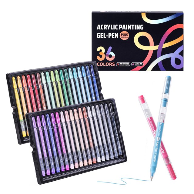 Bolígrafos de gel PHOSYNDYE 36 colores punta fina de 1,0 mm