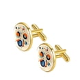 thumbnail image 2 of Geometric Cube Men Cufflinks Set for Formal Attire, Made of Stainless Steel, Ideal for Business Meetings and Weddings, 2 of 6