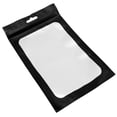 thumbnail image 3 of Juego de 50 bolsas de aluminio con ventana, autoenvasables, planas, para guardar comida y snacks (negras, 12 x 20 cm), 3 of 7