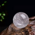 thumbnail image 4 of K-KED 50mm Natural Clear Quartz Crystal Mineral Gemstone Ball Sphere Decor W/ Stand, 4 of 9