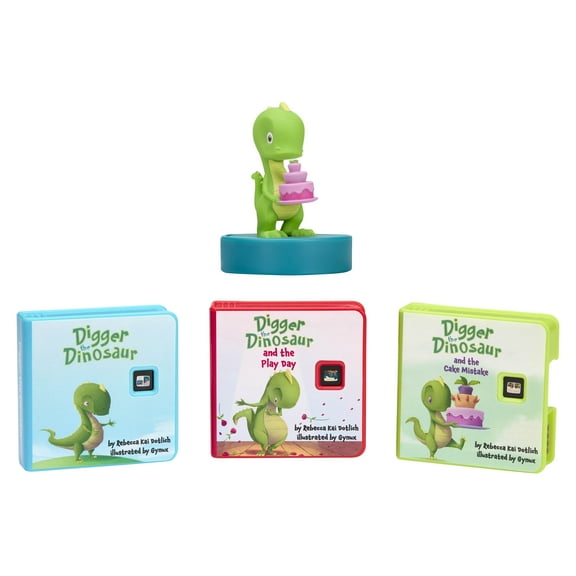 Little Tikes Story Dream Machine HarperCollins Digger the Dinosaur Collection, Dino Audio Books, Toddlers Toy Gift, Ages 3 