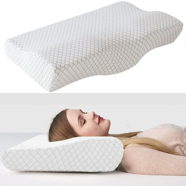 KTMOUW Memory Foam Cervical Neck Pillow for Sleeping, Contour Pillow for Neck and Shoulder Pain