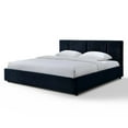 thumbnail image 7 of Omax Decor Venice Upholstered Platform King Bed in Blue Fabric, 7 of 7