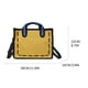 thumbnail image 3 of Bolso cruzado, bolsa de hombro, bolsa portátil, estilo moderno, para mujer, commuting, cute, portable, ajustable, tejido de cuero, metal frame, for office, high appearance, durable,, 3 of 8
