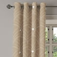 thumbnail image 2 of Ambesonne Art Deco Grommet Curtain, Pale Brown Classic Scales, 50"x60", Pale Brown and White, 2 of 5