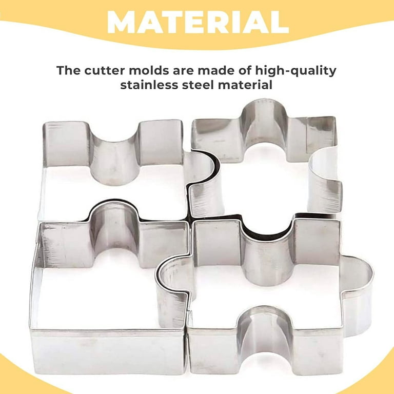 Jigsaw Puzzle Cookie Cutter Stainless Steel Shape Cookie Cutters