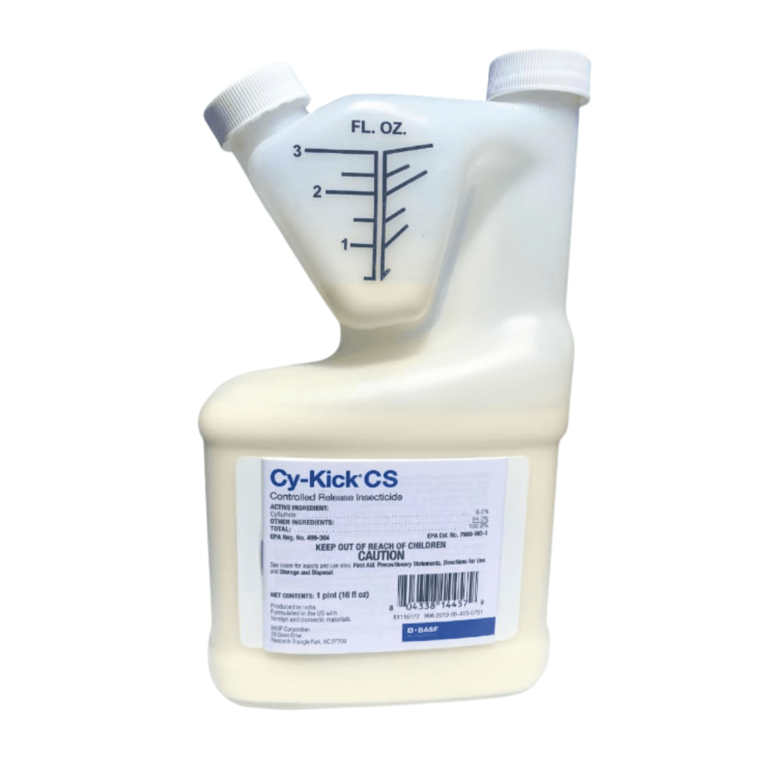 Cy-Kick CS Liquid Concentrate - 90 Days of pest Control Power, Multipurpose Outdoor Insecticide Treatment, with USA Supply Protective Gloves