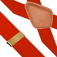 thumbnail image 4 of 1.4 inch Adjustable Vintage Suspenders for Men 4 Metal Snap Bronze Hooks Braces, 4 of 7