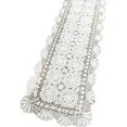 thumbnail image 4 of Crochet Lace Table Runner Rectangular Floral Home Dining Table Dresser Décor  Rustic Wedding Bridal Shower Tabletop Cover, 4 of 6