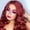 Red, variant on Women's Long Orange Curly Wig - High-Temperature Synthetic Hair for Fashionable Looks
