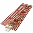 thumbnail image 6 of Christmas Gingerbread Kitchen Runner Rug 2x6 Washable Runners for Hallway Non Slip Winter Xmas Balls Candy Red Stripe Large Area Rug Indoor Floor Carpet for Bathroom Laundry Entryway Bedroom, 6 of 8