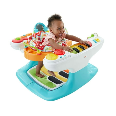 Fisher-Price 4-in-1 Step 'n Play Piano with Lights & (Best Stationary Entertainers For Baby)