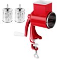 thumbnail image 2 of Wekvgz Hand Crank Grain Mill with Table Clamp Rustproof Manual Food Grinder with 2 Replacement Blades Multifunctional Hand Grain Reusable Hand Coffee Grinder for Nut Spice Wheat Coffee Kitchen, 2 of 10