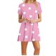 thumbnail image 1 of Vestidos de Verano de Mujer Cuello Redondo Manga Corta Impreso, Ligero Y Cómodo Vestidos Casuales para Mujeres, 1 of 4