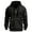 Black, variant on Admvng Hoodies for Men Casual Sports Pullover Solid Color Zipper Pocket Long Sleeve Hooded Sweatshirts Top, Size M-3XL