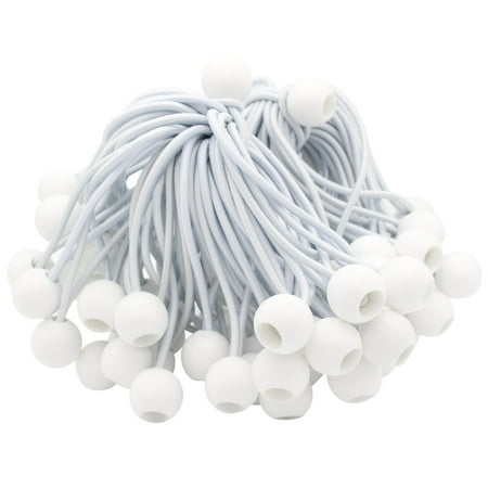 

50 Pcs Bungee Balls Cords Tie Down Straps Elastic Rope for Camping Tents Cargo