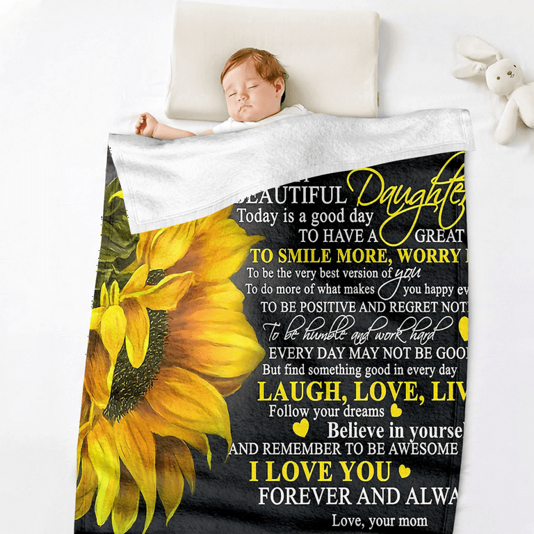 Mother's Day Gifts – Gifts for Mom – Personalized Mom Blanket – Letter to  Mom w/ Your Own Finish – Mom Gifts from Daughter, Son – Giftsparkes