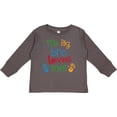 thumbnail image 3 of Inktastic My Big Bro Loves Me Little Brother Sister Boys or Girls Long Sleeve Toddler T-Shirt, 3 of 5