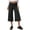 A-Black137, variant on Yuanlong Womens Pants High Waist Wide Straight Leg Cropped Pants Plain Loose Comfortable Stretchy Soft Casual Athletic Trousers