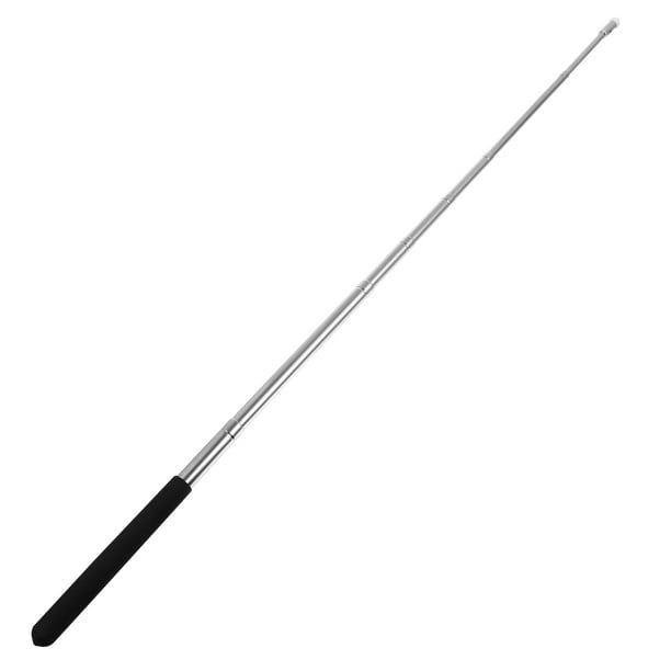 Mano del puntero extensible telescópica retráctil puntero de mano Presentador Aula Pizarra Puntero (Negro)