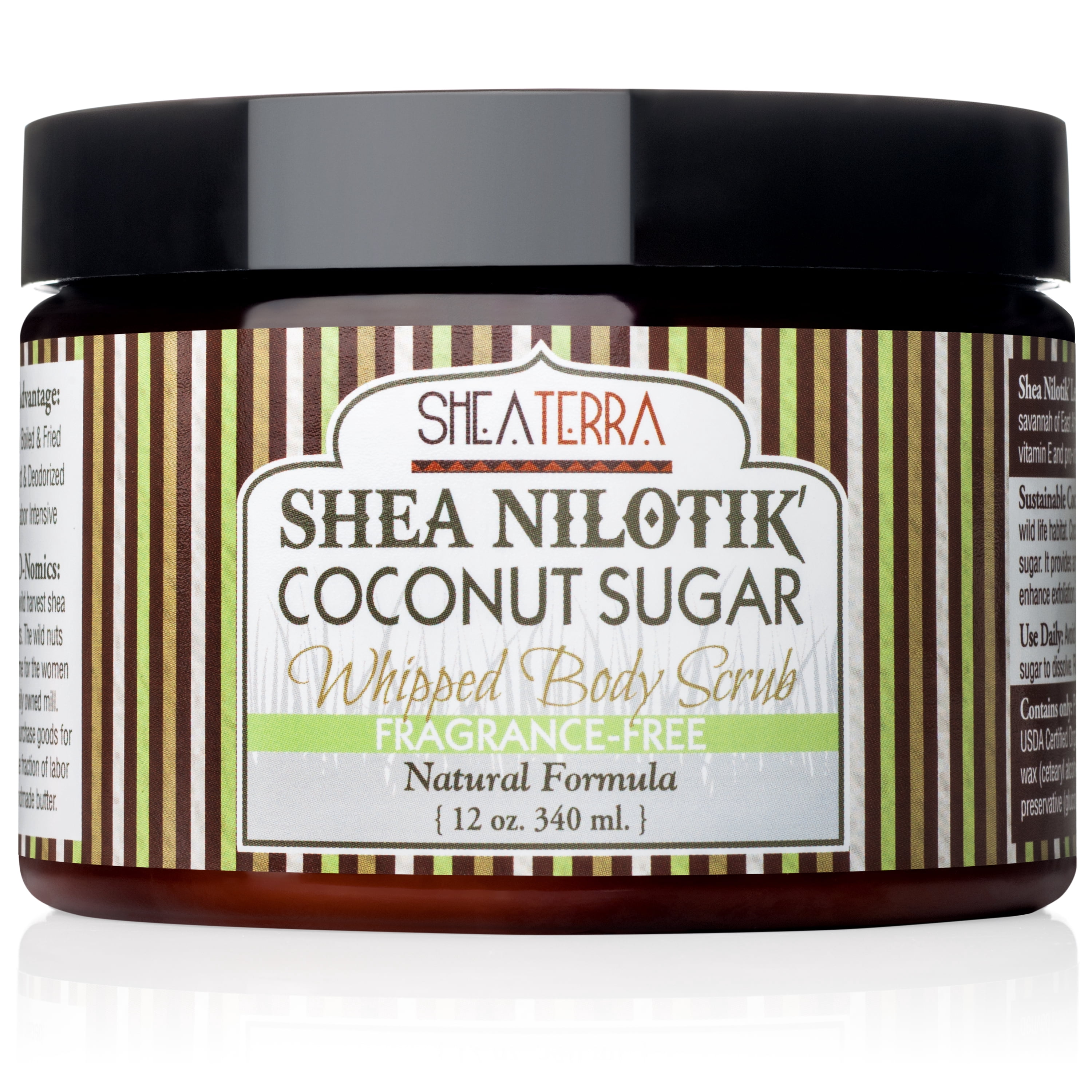 Shea Nilotik' Butter Coconut Sugar Whipped Body Scrub FRAGRANCE FREE