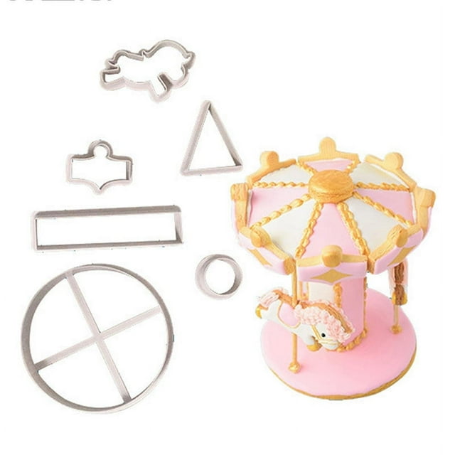 MesaSe Carrousel Cookie Cutter Fondant Cake Decoration Tools Biscuits Moule de Coupe