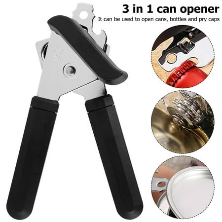 

MTFun Manual Can Opener 3-in-1 Tin Opener with Ergonomic Handle Professional Tin Can Opener Craft Beer Bottle Opener for Kitchen Camping Restaurant