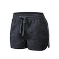 thumbnail image 6 of MixMatchy Women's Casual Elastic Band With Drawstring Waist Tencel Beach Shorts, 6 of 7