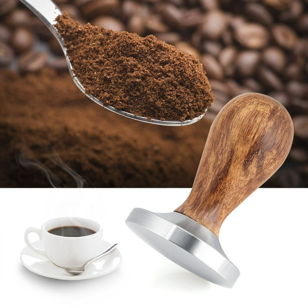 58mm Stainless Steel Wooden Handle Coffee Tamper Barista Espresso