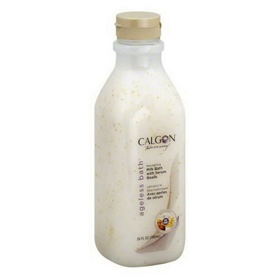 Calgon Ageless Nourishing Milk Body Bath With Serum Beads - 26 Oz