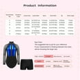 thumbnail image 7 of iiniim Gymnastics Leotards for Girls Dance Long Sleeve Unitards Sparkly Bodysuit with Shorts Outfits Red&Black 6, 7 of 7