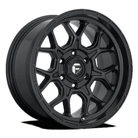 Fuel 1PC Aluminum Rim D670 TECH 17X9in Matte Black Finish, D67017908457