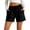 *Black, variant on VBVC Women's Drawstring Cotton-Linen Shorts,Summer High Waist Shorts For Women,Ladies Beach Vacation Straight Leg Shorts with Pockets,Army Green,S-3XL