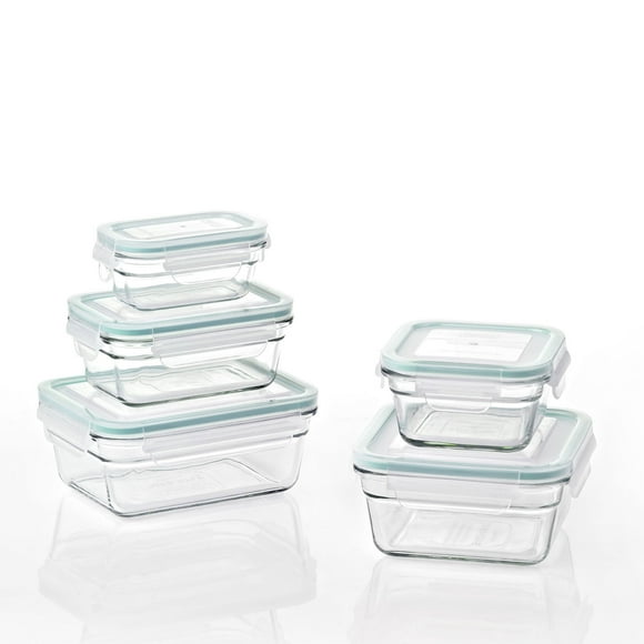 Glasslock Récipients de Stockage d'Aliments en Verre Sûrs pour Four et Micro-Ondes