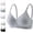 18/ Dark Gray, variant on Seamless Bras for Women Push Up No Underwire Adjustable Bralettes Support Lifting Breathable Underwea Bra Dark Gray 34