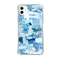 thumbnail image 1 of Light Bule Collage Case Compatible with iPhone 12,Aesthetic Art Design TPU Bumper Cover Case, 1 of 6