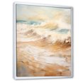 thumbnail image 2 of Designart "Amber And Azure Serene Shoreline" Beach Floater Framed Wall Art Prints, 2 of 5
