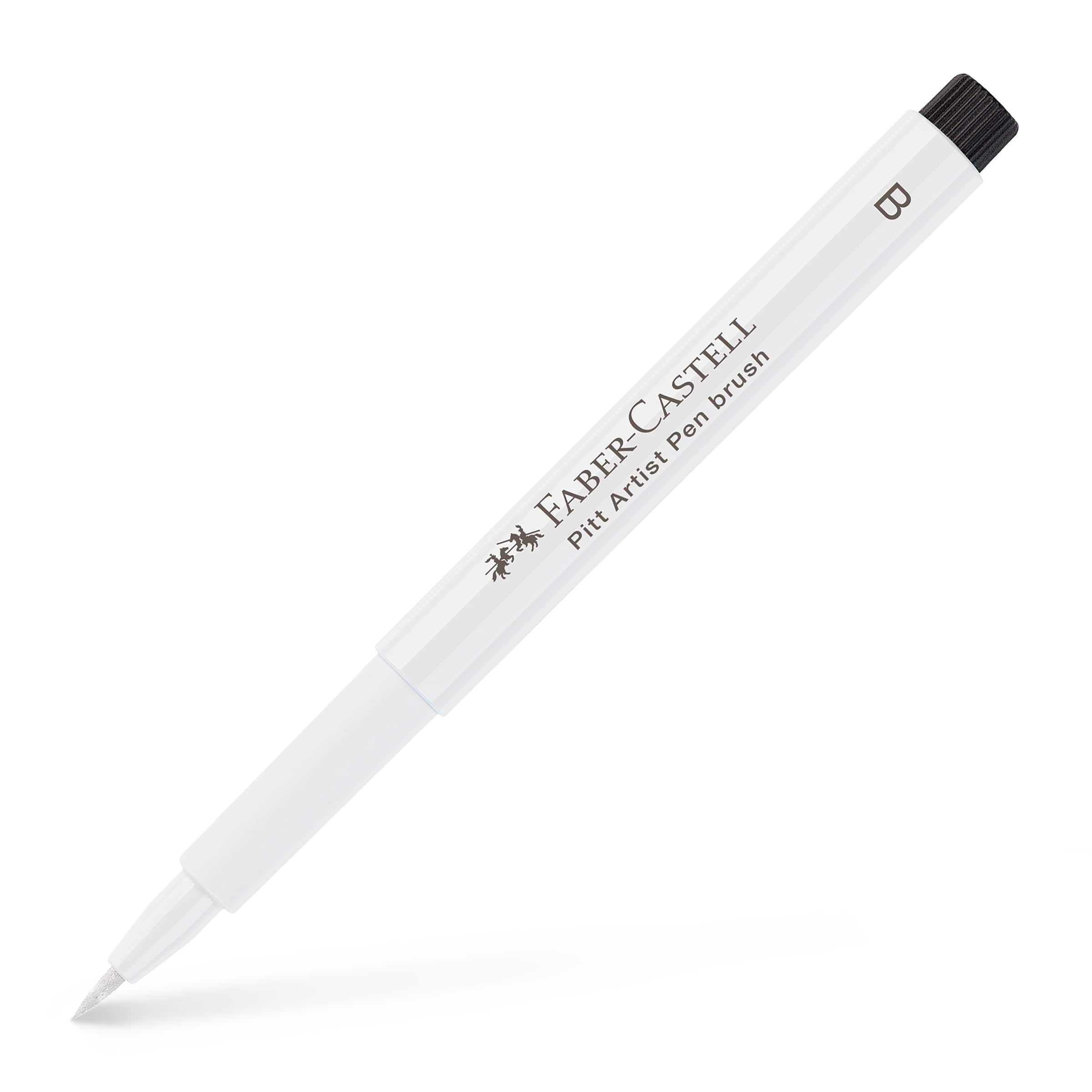 Faber-Castell PITT White Brush Artist Pen, 10 Pack