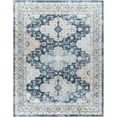 thumbnail image 6 of BoutiqueRugs Jara Traditional Area Rug - Machine Washable - Charcoal, Medium Gray, Navy - 6'7" Round, 6 of 10