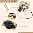 thumbnail image 3 of FORMRS Women Crossbody Purse with Chain Strap Vegan Leather Shoulder Handbag, Floral Watercolor Oranges, 3 of 7